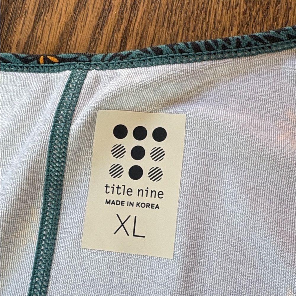 Title Nine sz XL blue/green patterned hiking, golfing, camping casual dress - Picture 5 of 7